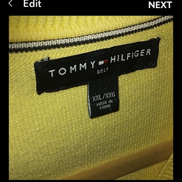 Tommy Hilfiger vneck cable sweater - Picture 3 of 5